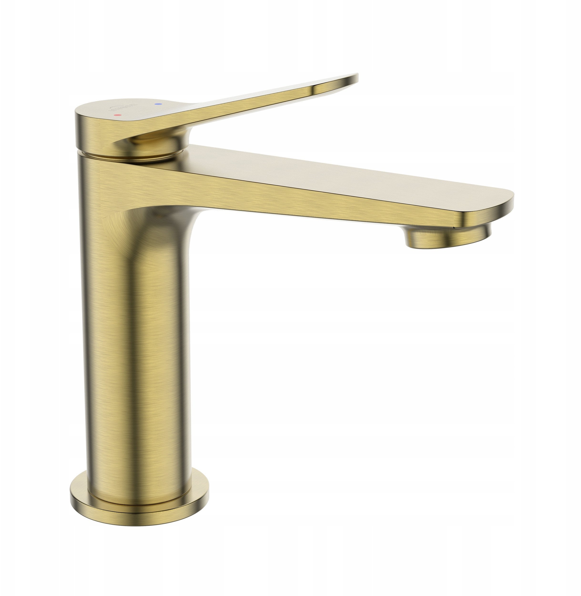 Invena bateria umywalkowa Alonia, złoto szczotkowane BU-70-009-V