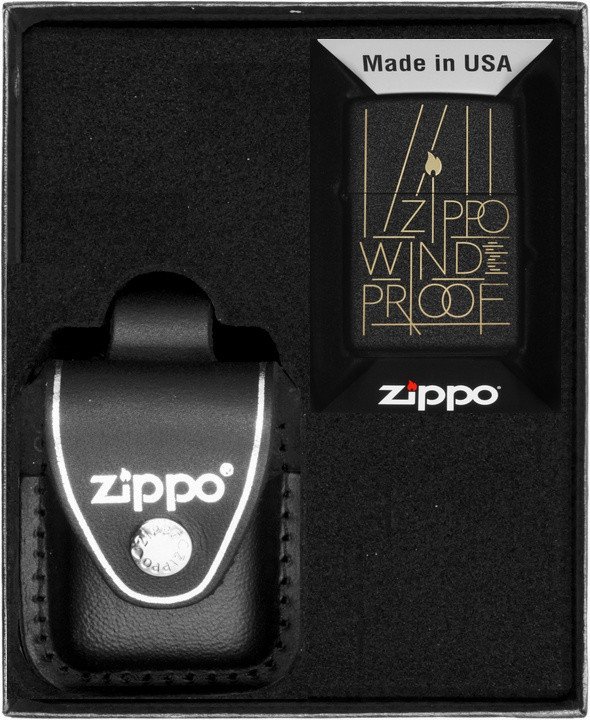 Zestaw ZIPPO Zapalniczka LINE ART DESIGN Prezentowy No3
