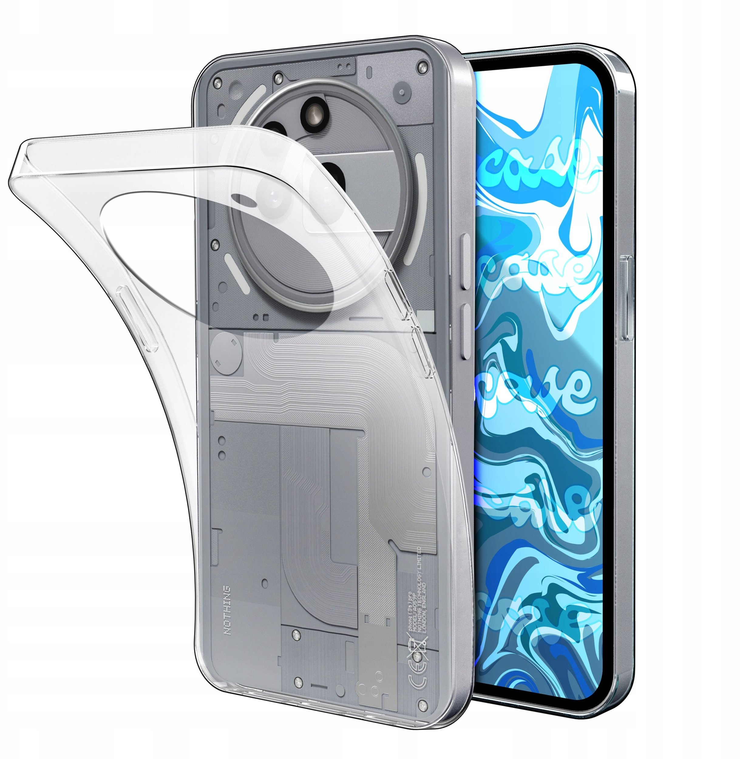 Etui Do Nothing Phone 3A Pro (Przezroczyste, Silikonowe, Obudowa, Plecki)