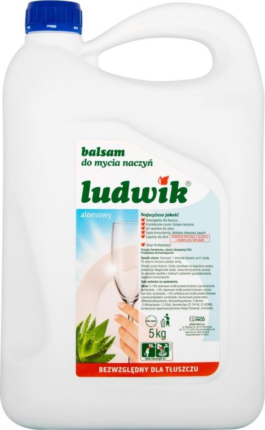 Ludwik Płyn do mycia naczyń z aloesem 5kg