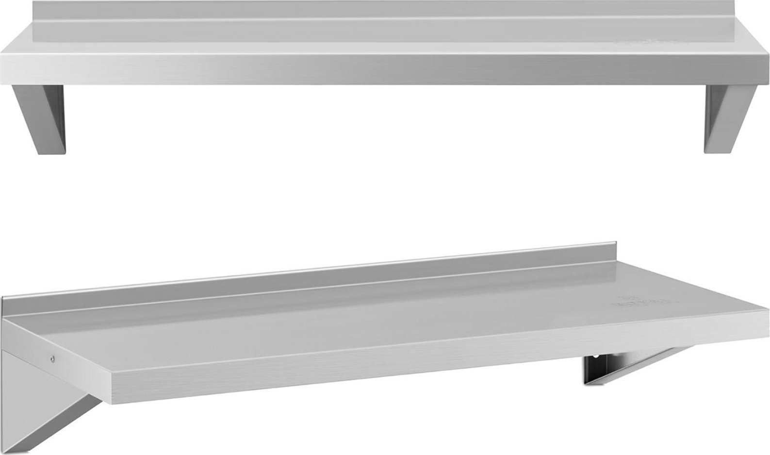 Royal Catering Półka ścienna wisząca kuchenna ze stali do 80 kg 100 x 40 cm Półka ścienna wisząca kuchenna ze stali do 80 kg 100 x 40 cm