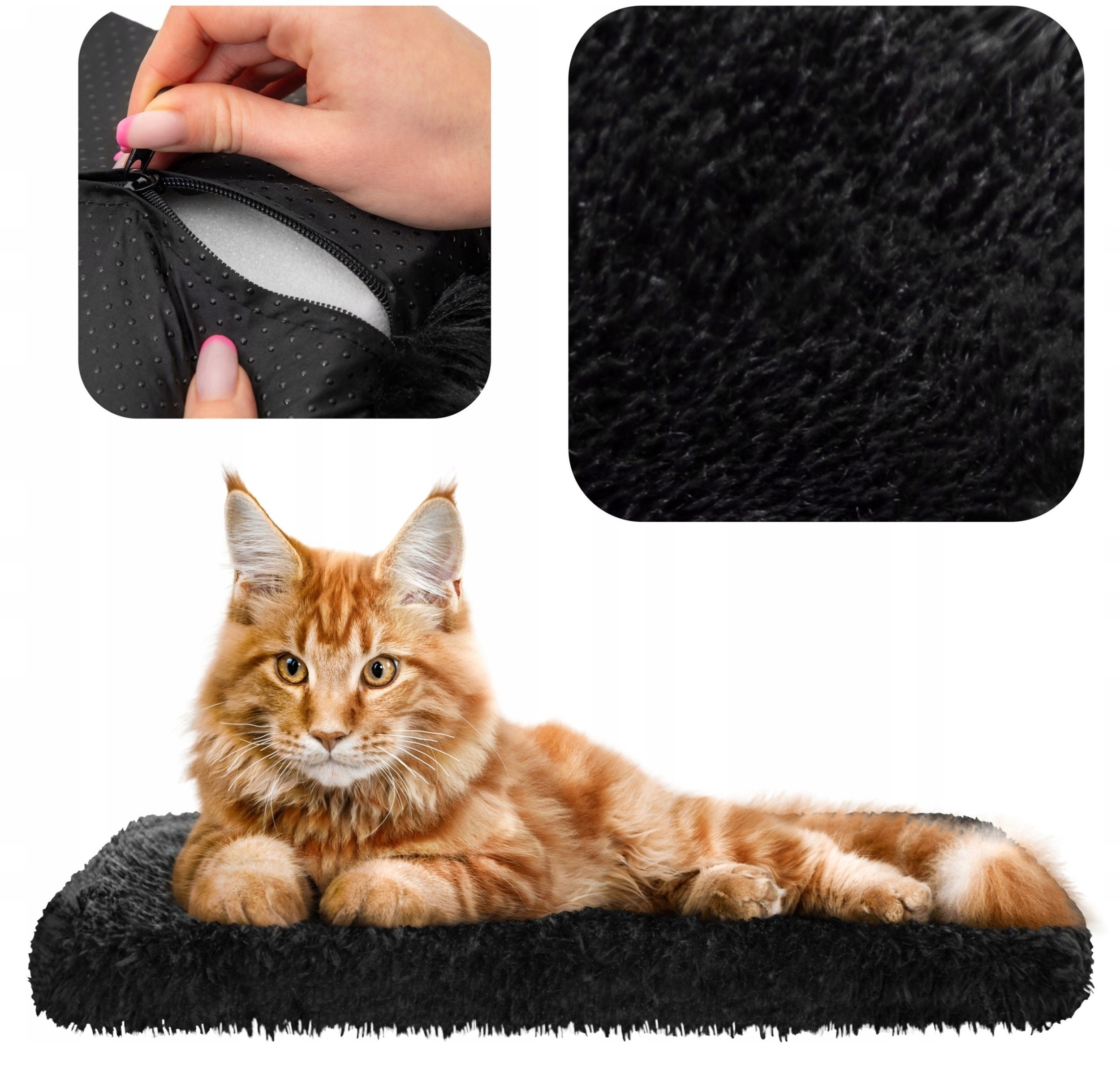 Hobbydog R3 MATERAC Parapet SHAGGY CZARNY