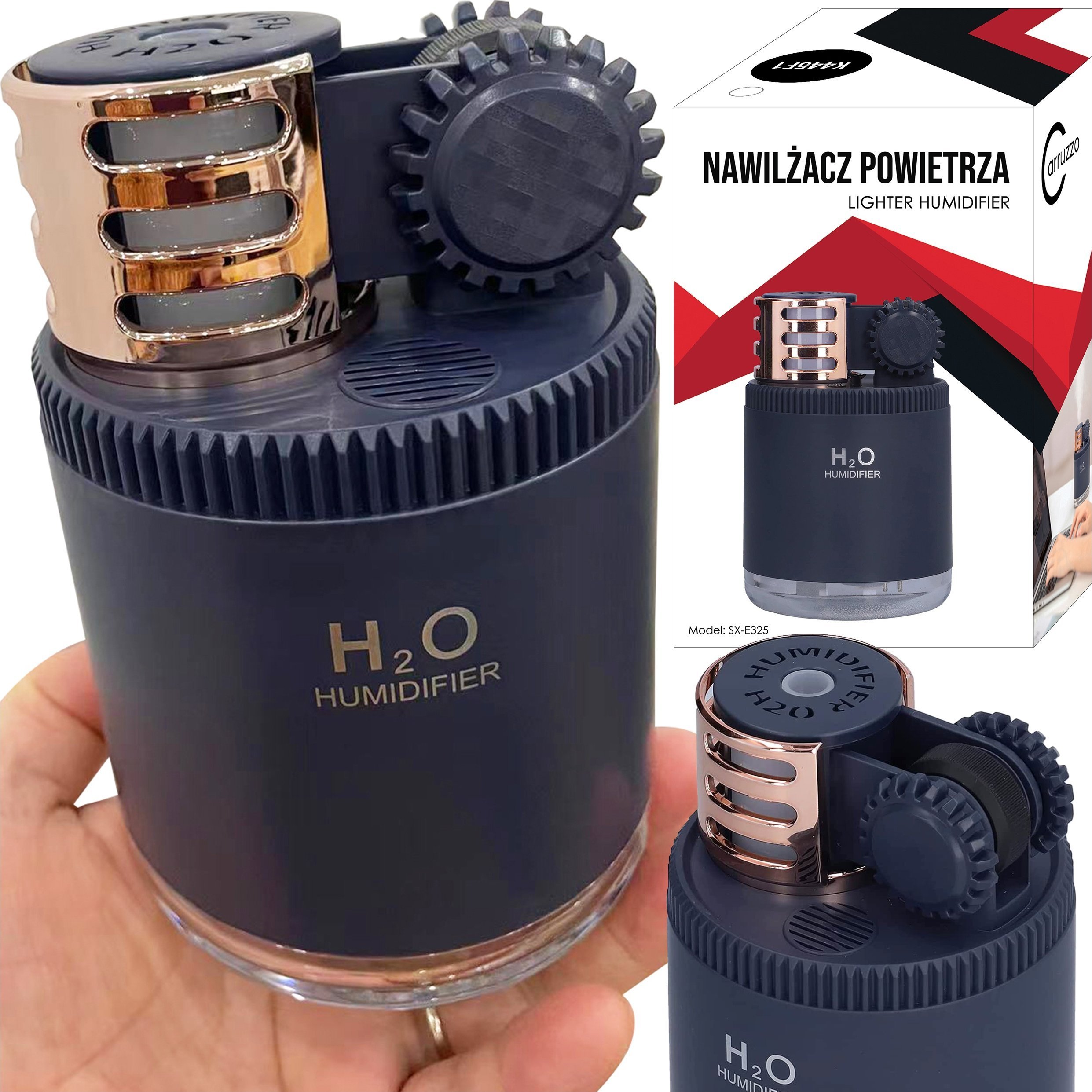 Nawilżacz powietrza Carruzzo K445F1 NAWILŻACZ POWIETRZA ZAPALNICZKA