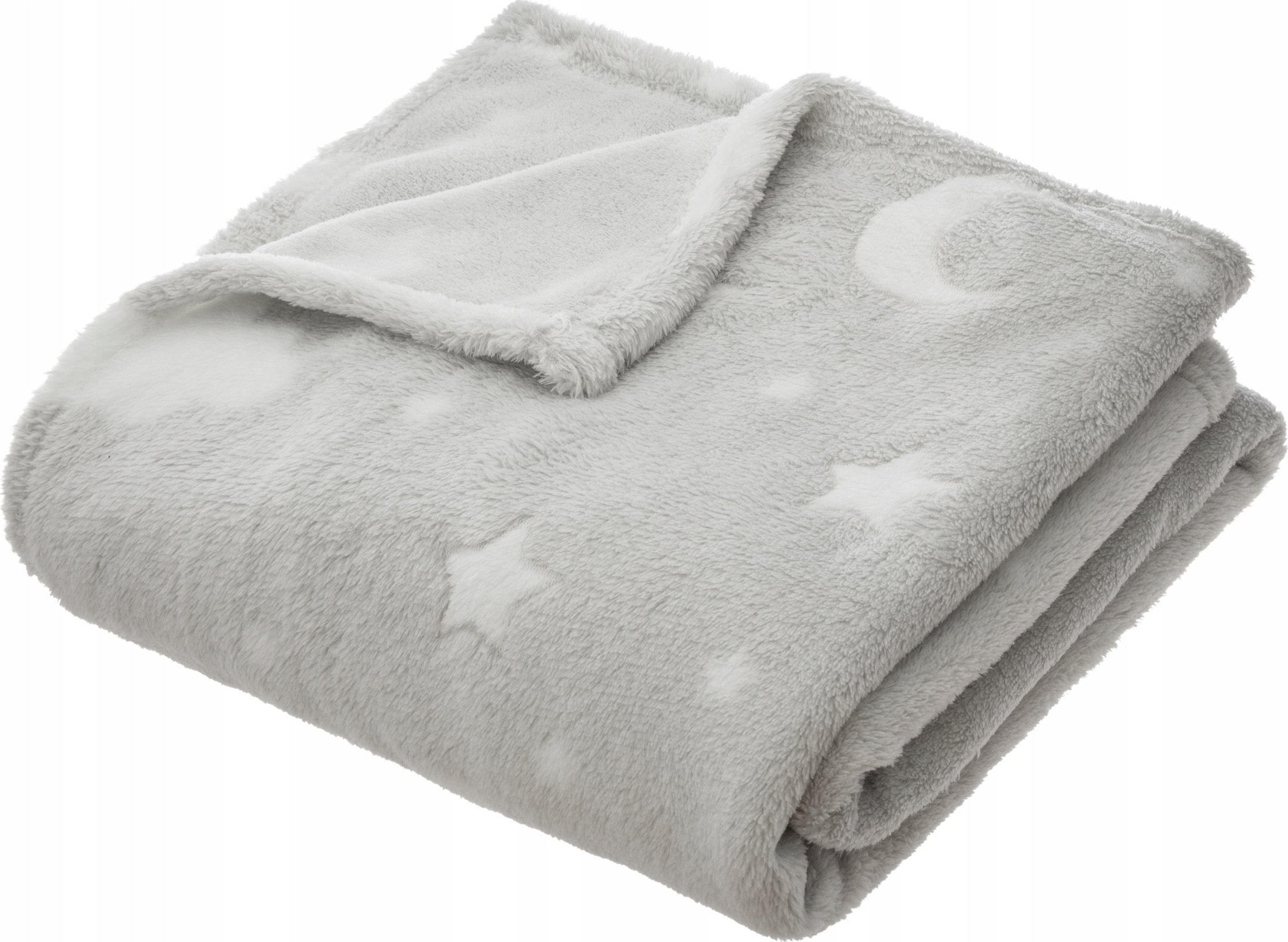 Atmosphera Koc dziecięcy, kocyk do pokoju dziecięcego, 150 x 125 cm, kolor szary