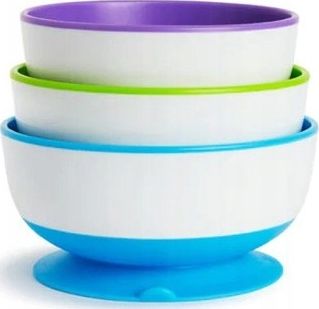 Munchkin Zestaw misek z przyssawką 3 szt.