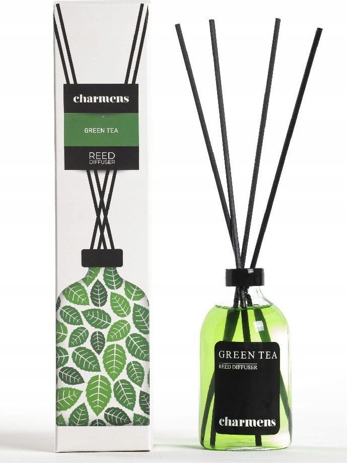 Dyfuzor zapachowy CHARMENS_Reed Difuser patyczki zapachowe Zielona Herbata 110ml