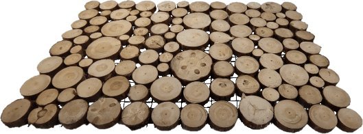 Wamar-Sosenka Ścieżka Ogrodowa 80x40 cm Drewniany Panel Sosnowy Tworzywo sztuczne PCV, Drewno sosnowe PSOS_80X40X2XM_ZSK1 / Wamar-Sosenka