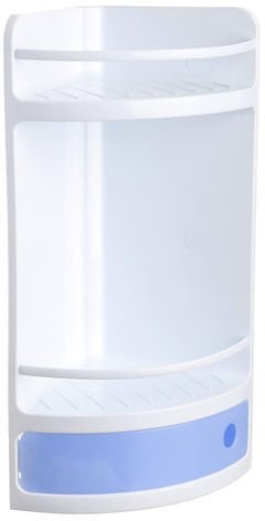 Corner shelf with drawer, blue crystal color 8411801432006