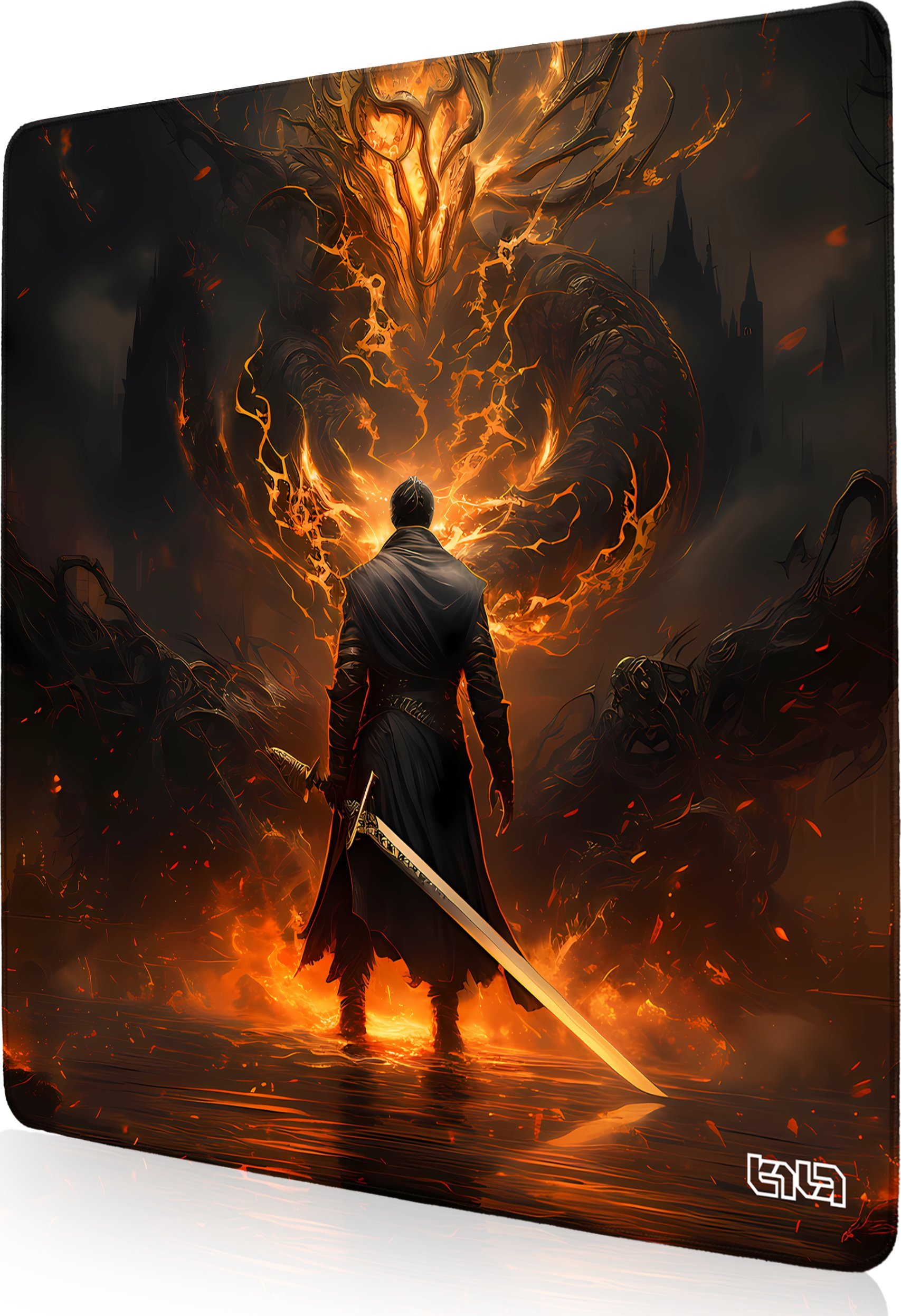 Podkładka Tilt DUŻA PODKŁADKA POD MYSZKĘ Starcie z Ognistym 50x50 TILT XL Gamingowa Duża