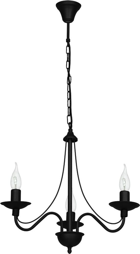 Lampa wisząca Aldex Róża klasyczna czarny (397E/1)