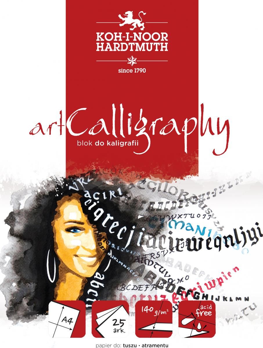 Koh I Noor Blok do kaligrafii A4 25k biały