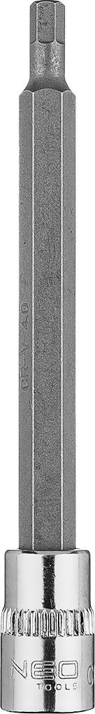 Neo Końcówka sześciokątna H4 na nasadce 1/4", długa, 87 mm