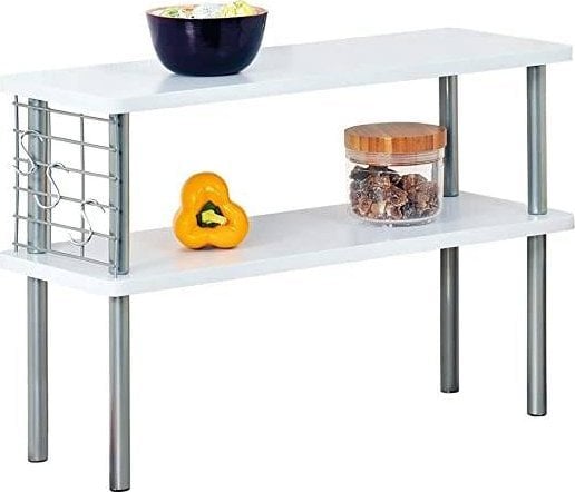 Kesper Półka kuchenna na przyprawy i przybory, 2 poziomy, kolor biały, Kesper