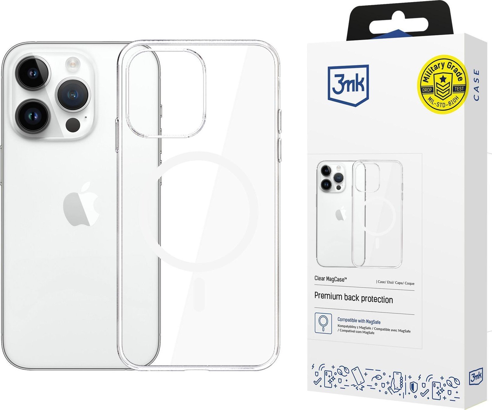 3MK Etui Clear MagCase do Apple iPhone 14 Pro