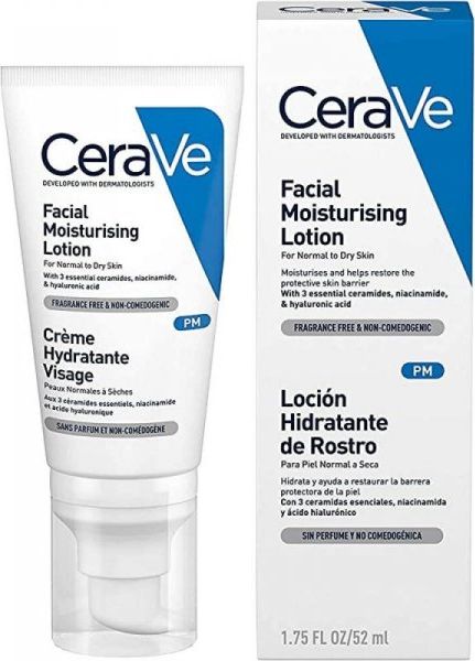 CeraVe Moisturizing Facial Lotion Krem do twarzy na dzień 52ml