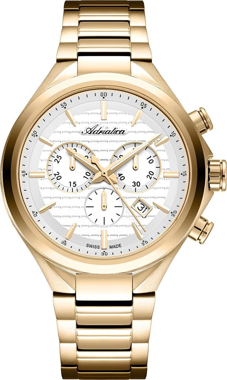 Zegarek Adriatica Zegarek męski Adriatica A8334.1113CH złoty