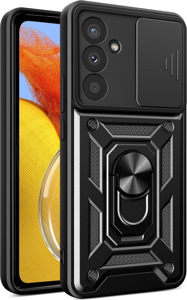 Braders Etui Pancerne Hybrid Armor Camshield do Samsung Galaxy M14 z osłoną na aparat