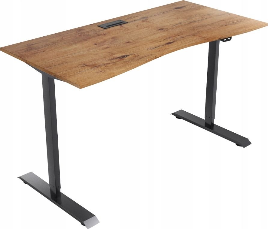 Biurko Zdesk AD-114 B/W/G Brązowe 138 cm x 68 cm