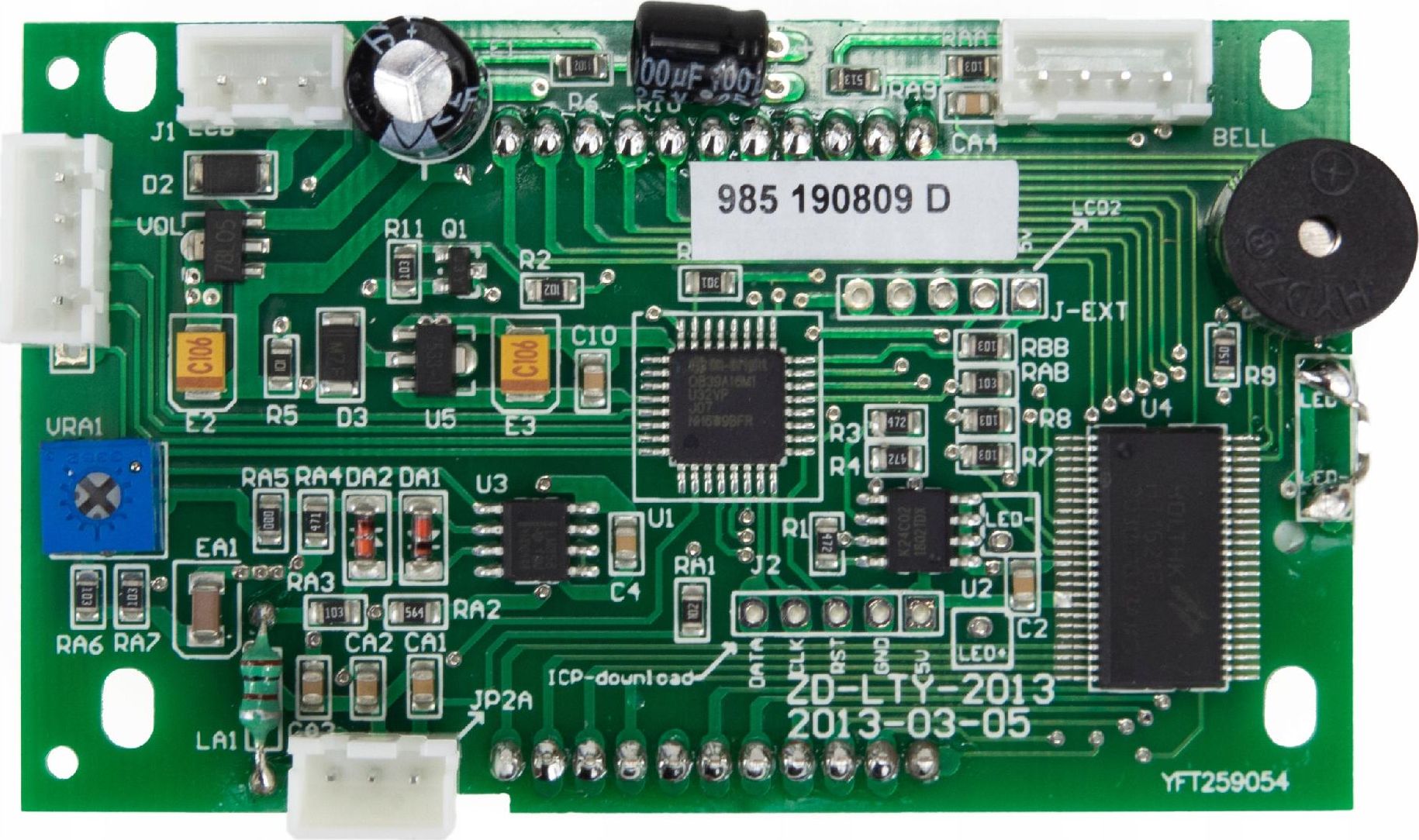 Techrebal Wyświetlacz LCD zielony do stacji ZD-985