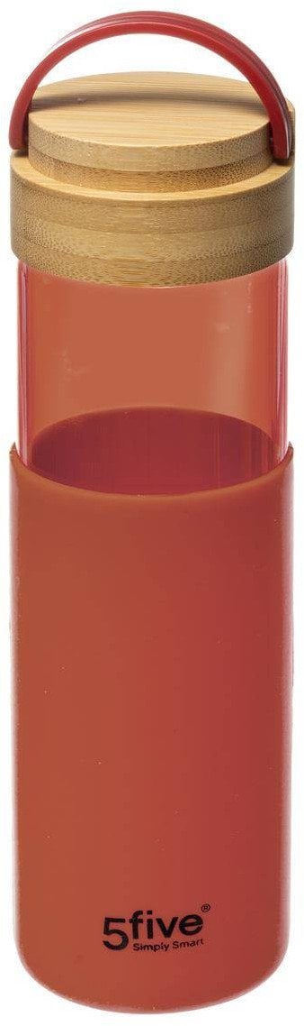 Szklana butelka z silikonowym uchwytem, 550 ml