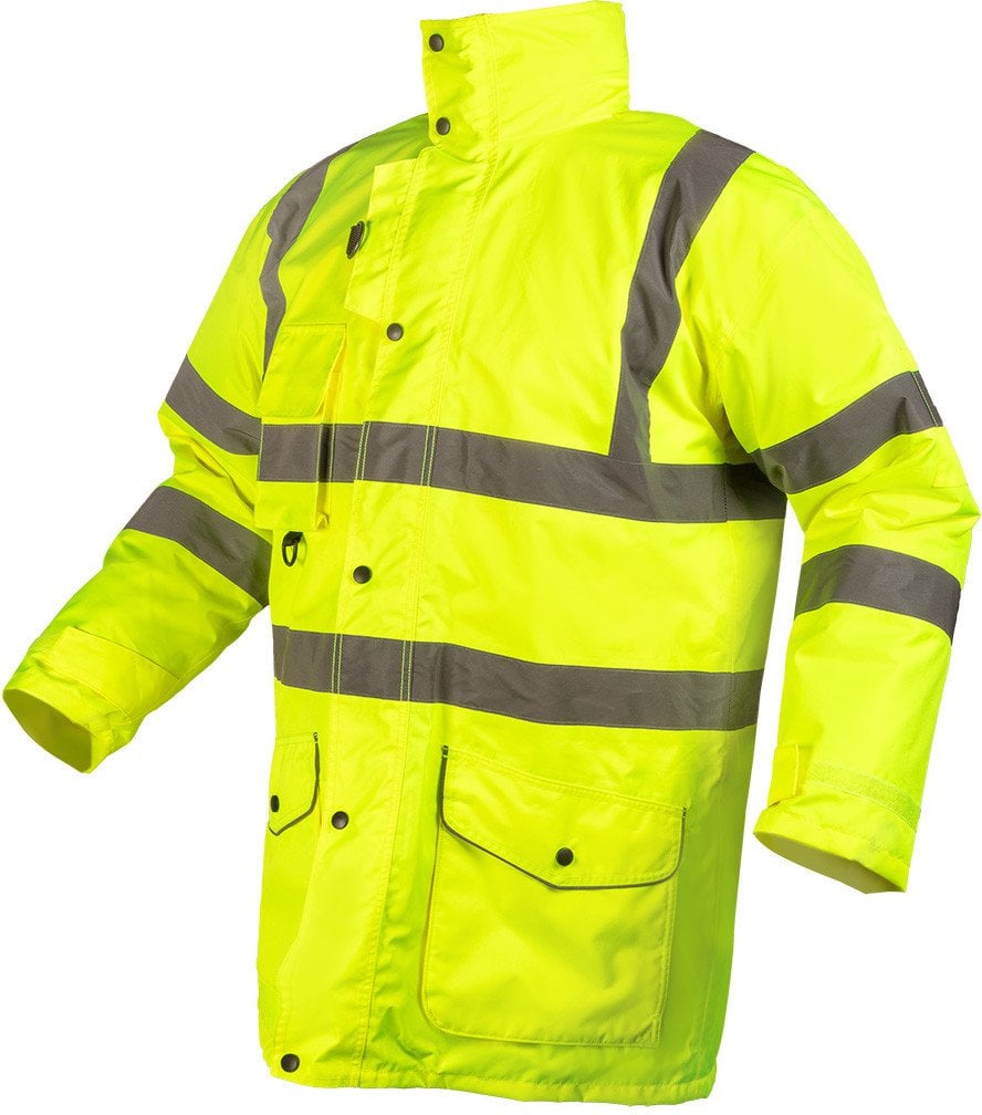 Kurtka robocza ostrzegawcza 5w1, ocieplana, żółta, rozmiar M