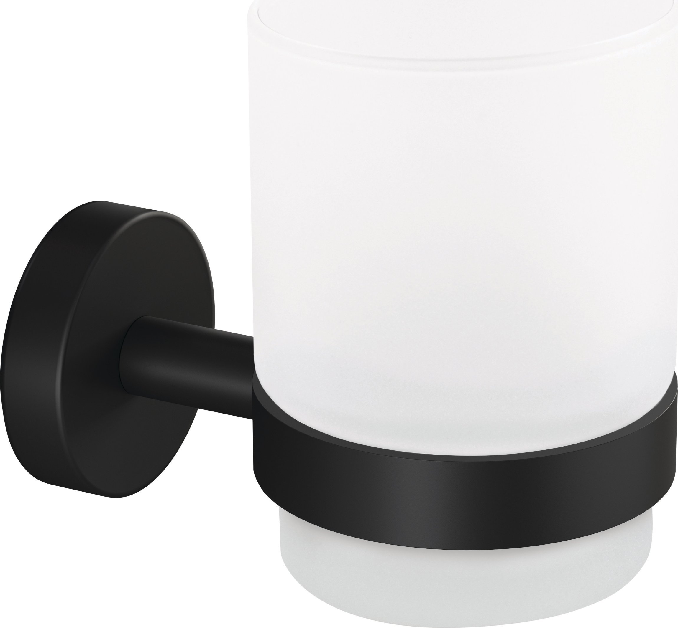 Tesa TESA MOON BLACK Czarny, Biały Naścienny uchwyt na szczoteczki do zębów