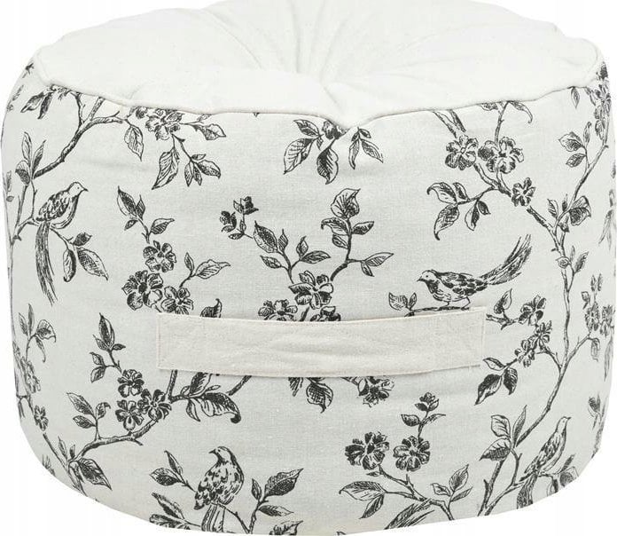 Bawełniana pufa CLARINE, Ø 40 cm