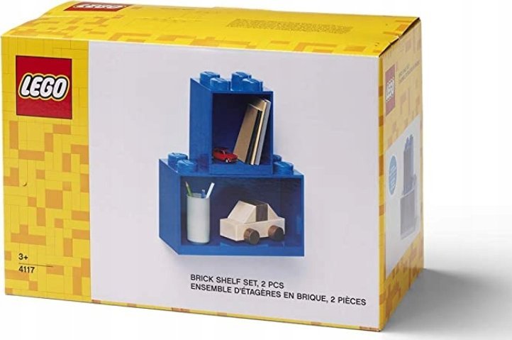 Room Copenhagen LEGO Regal Brick Shelf 8+4, Set 41171731 (blue, 2 shelves)