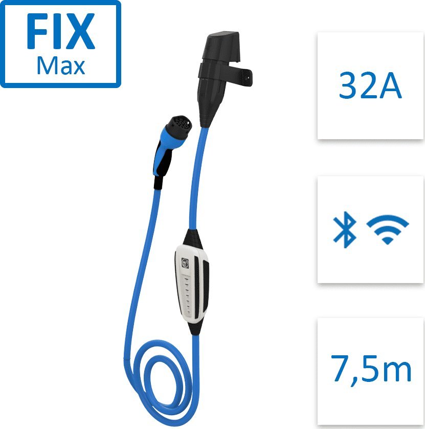 Ładowarka NRGkick Fix Max 32A Bluetooth + WiFi 22kW 7,5m (12701015)