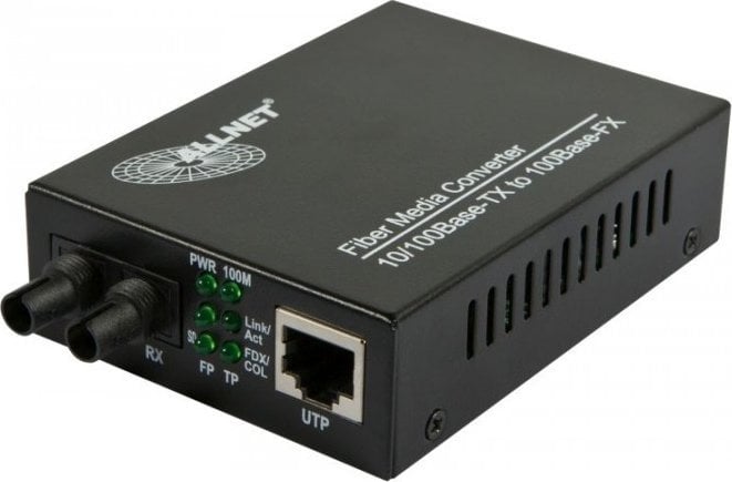 Konwerter światłowodowy Allnet Z ALLNET Medienkonverter 10/100BASE-TX auf 100BASE-FX Multimode ST Anschluss ALL-MC107-ST-MM