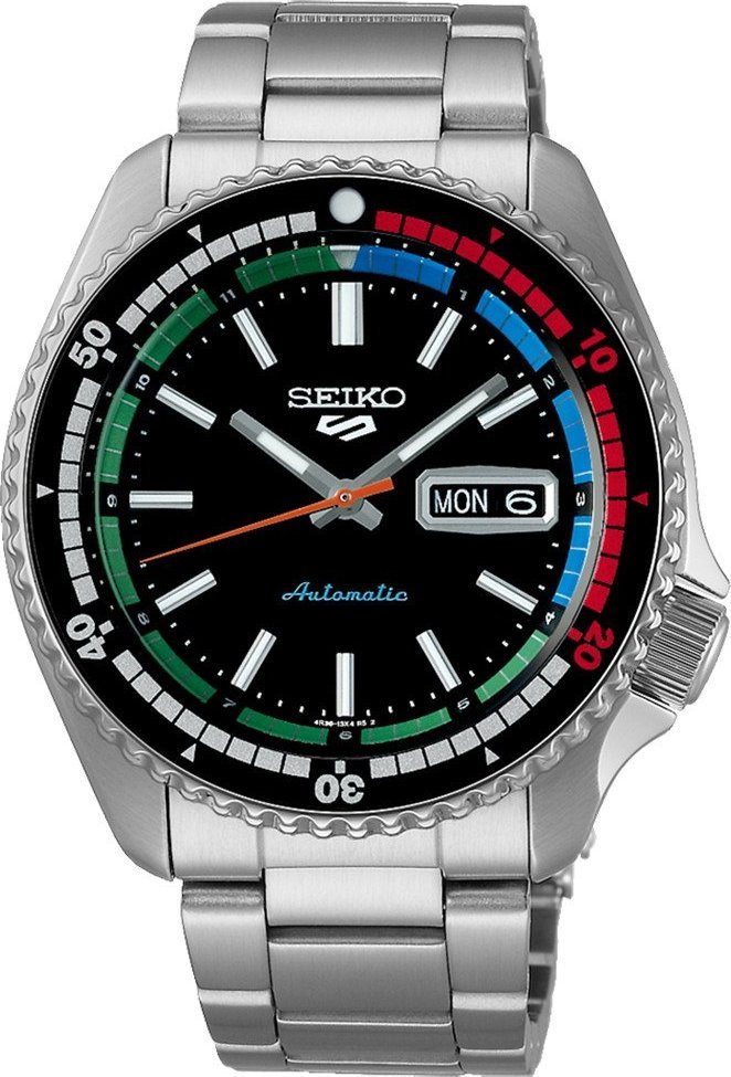 Zegarek Seiko Zegarek męski Seiko SRPK13K1 srebrny