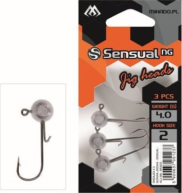 Mikado Główka Jigowa Mikado Sensual 18g-6/0 BN - op.3szt.