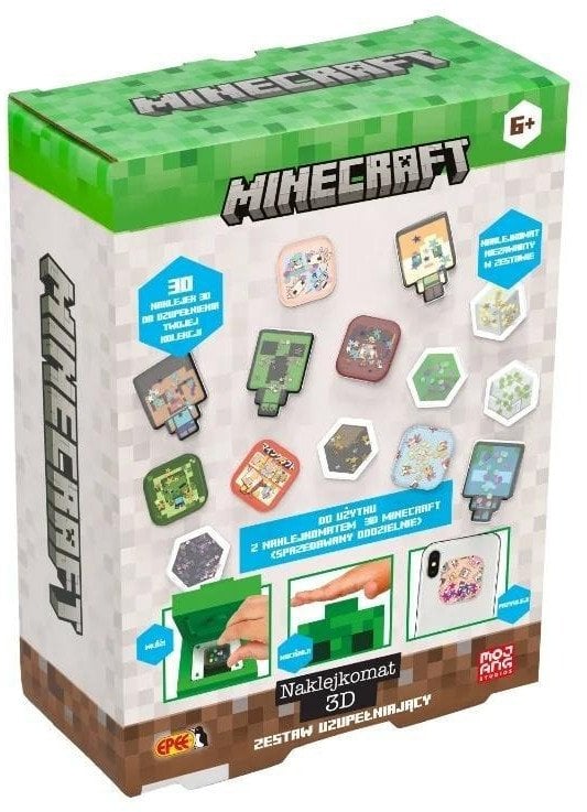 Epee Naklejkomat 3D Minecraft zestaw uzupełniający