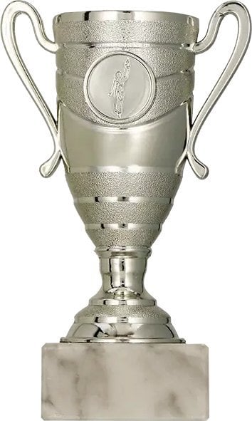 Victoria Sport Puchar plastikowy srebrny T-M