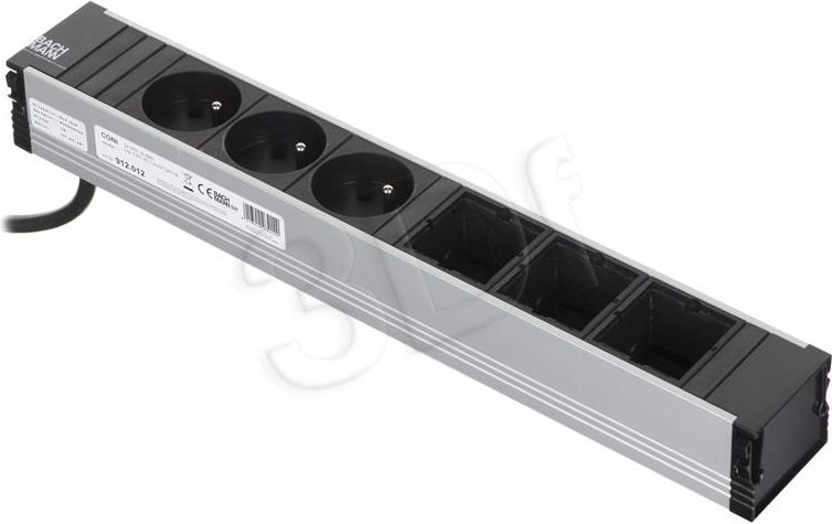 Listwa zasilająca Bachmann 3 gniazda czarna (912.012)