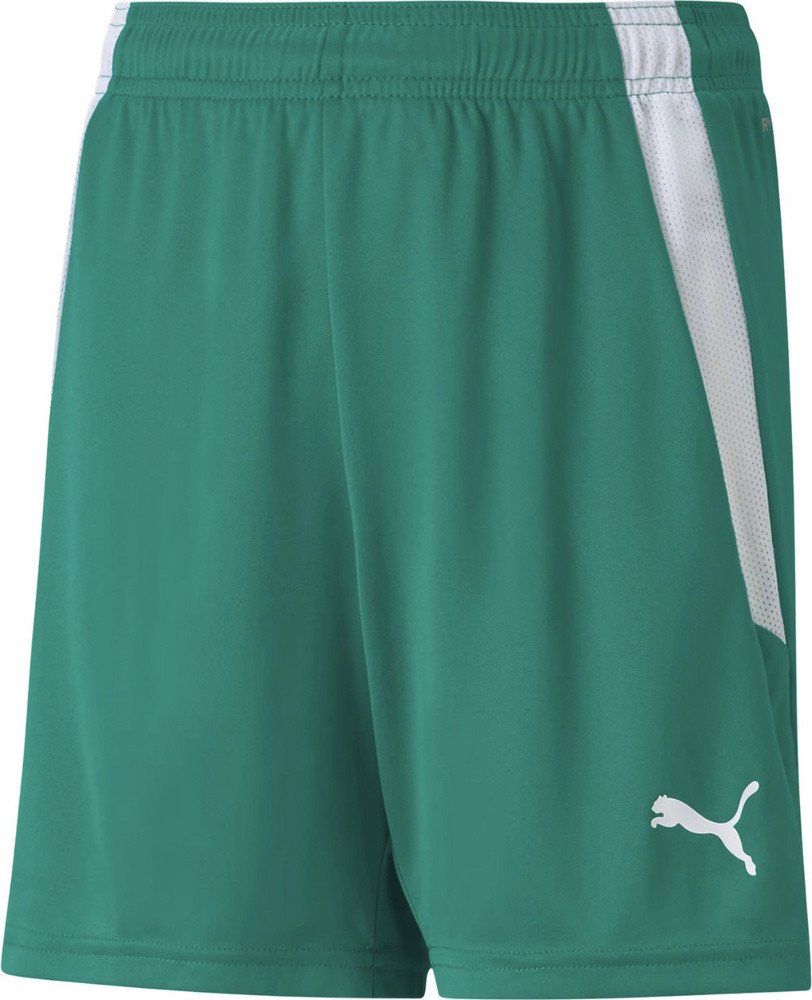 Spodenki dla dzieci Puma teamLIGA Shorts Jr zielone 704931 05 164cm