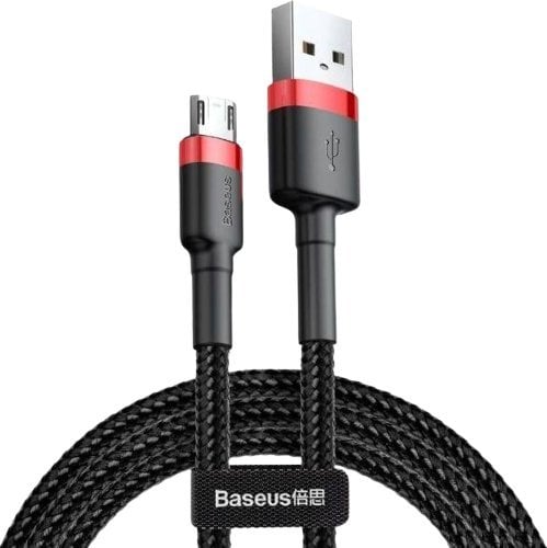 Kabel USB Baseus USB-A - microUSB 2 m Czarno-czerwony (CAMKLF-C91)