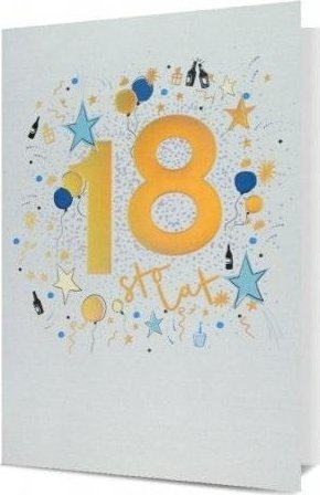 Karnet B6 Urodziny 18
