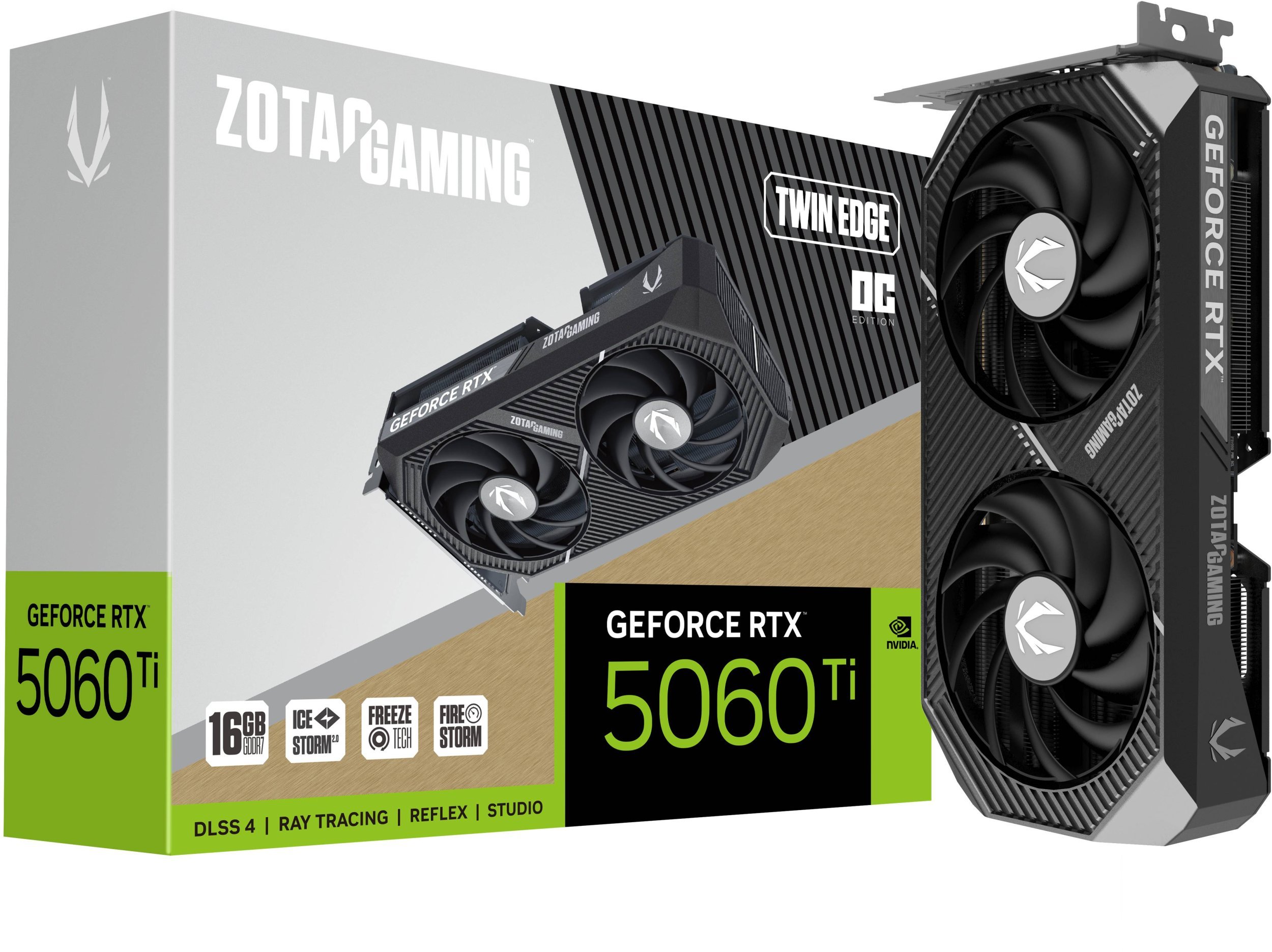 ZOTAC GAMING GeForce RTX 5060 Ti Twin Edge OC, 16384 MB GDDR7