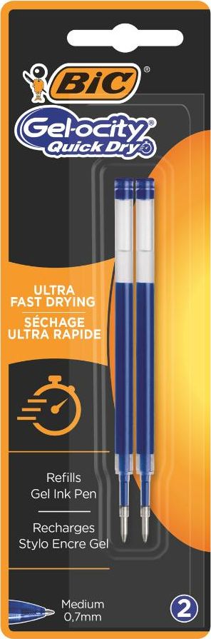 Bic Wkład niebieski Gel-ocity quick dry bls 2szt BIC