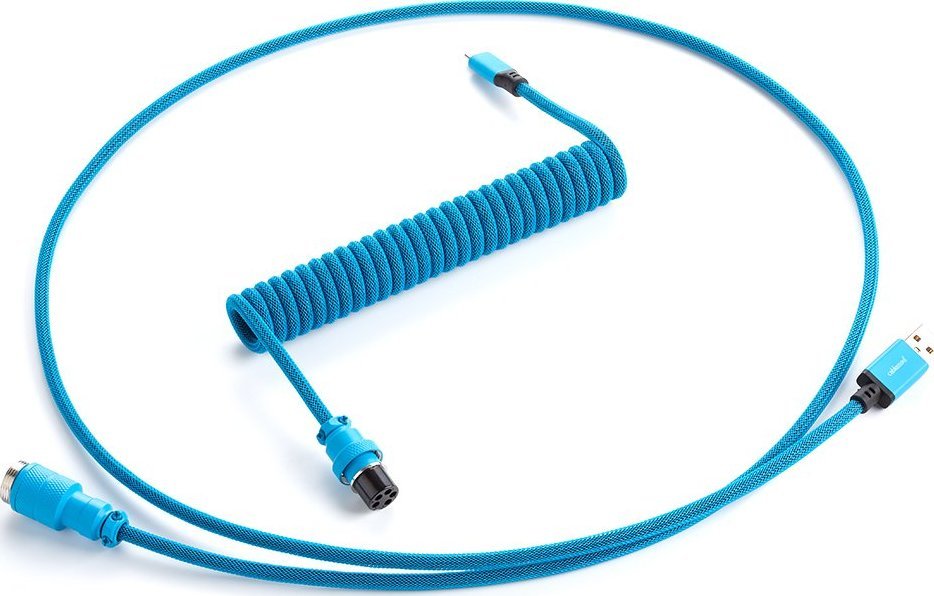 Kabel USB CableMod USB-A - USB-C 1.5 m Niebieski (CM-PKCA-CLBALB-KLB150KLB-R)