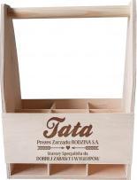 Koszulkowy Tata Prezes Zarządu - drewniane nosidło z grawerem