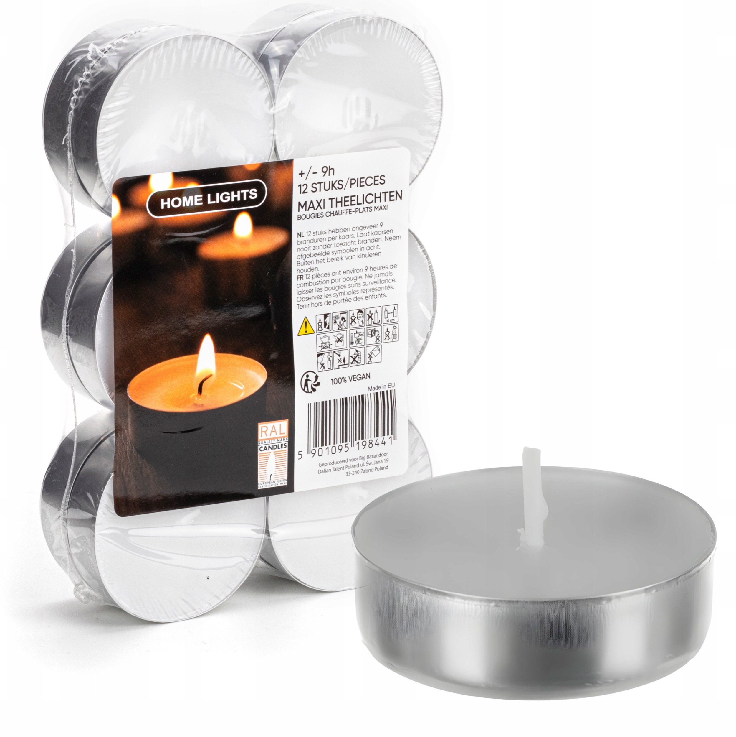 Świeczka tealight bezzapachowy podgrzewacz kpl./12szt
