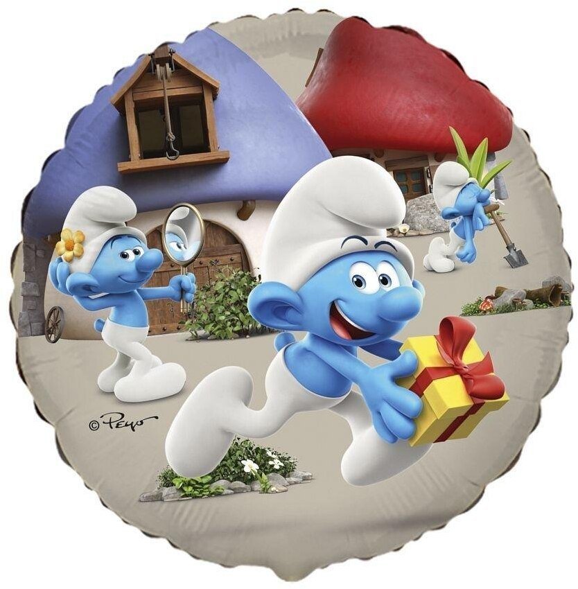 Balon foliowy 46cm Smerfy