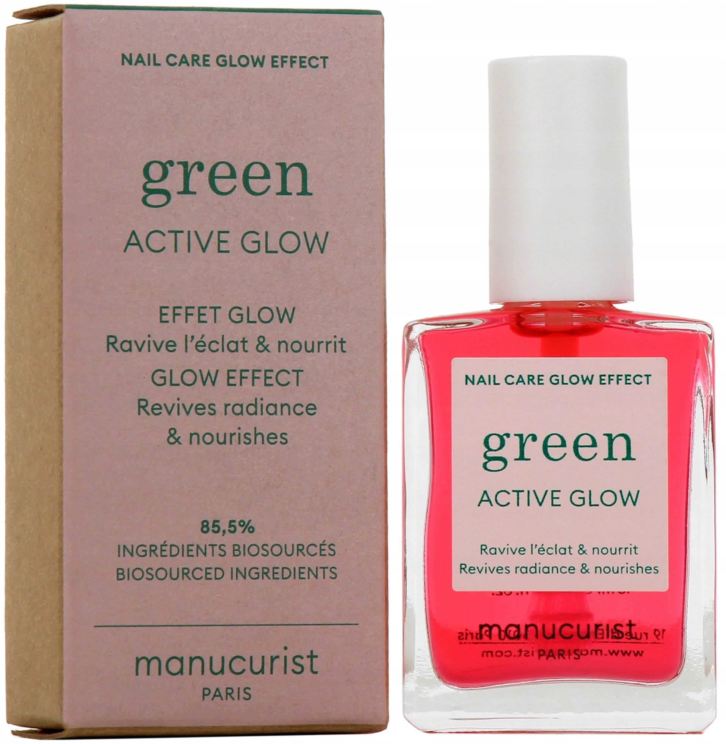 MANUCURIST_Active Glow lakier do paznokci Raspberry 15ml