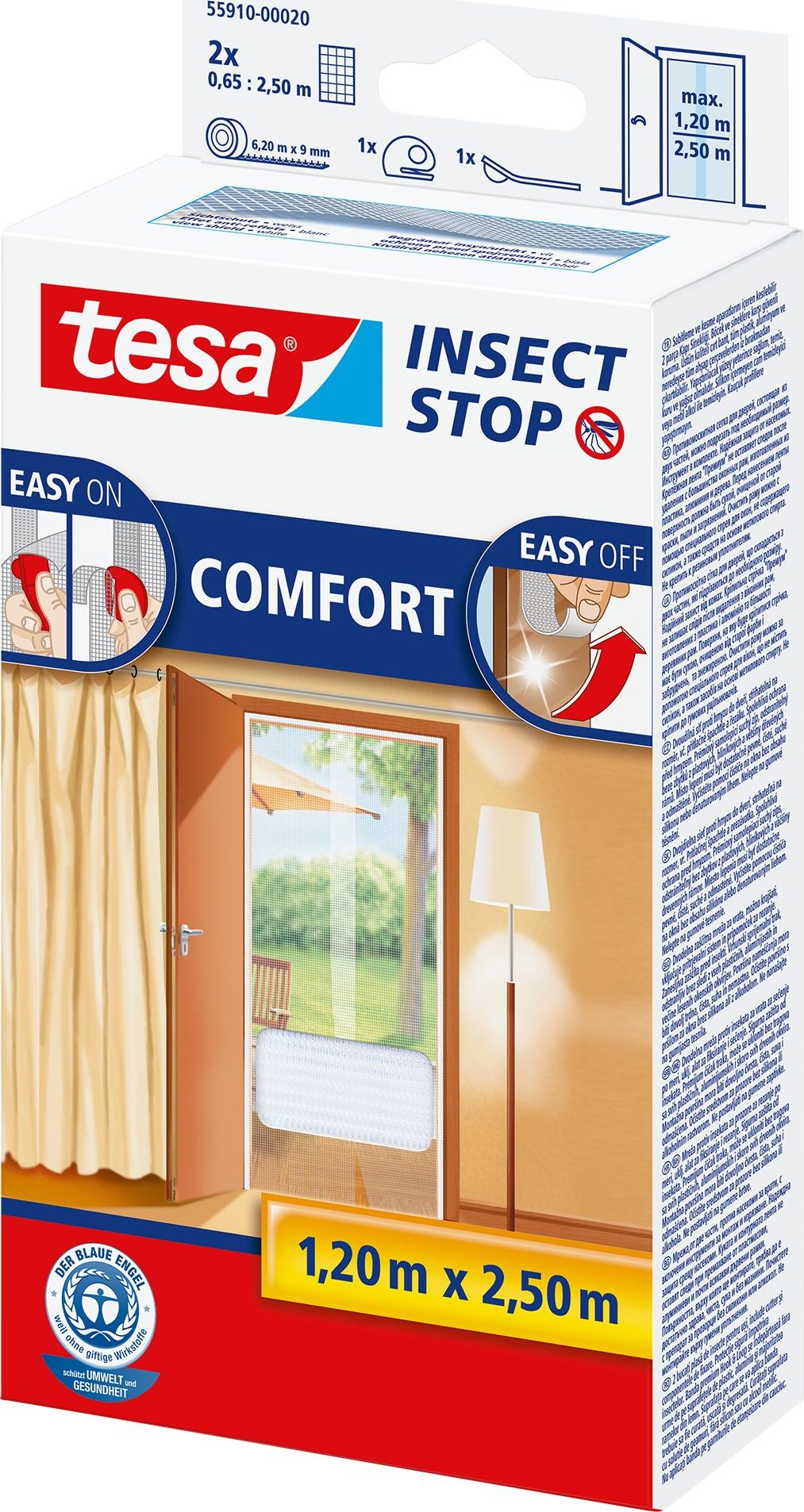 moskitiera balkonowa COMFORT 2x0,65x2,5m biała (55910-00020-00)