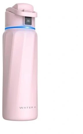 WaterH BOOST Chug Lid smart drink bottle, 946 ml, pink