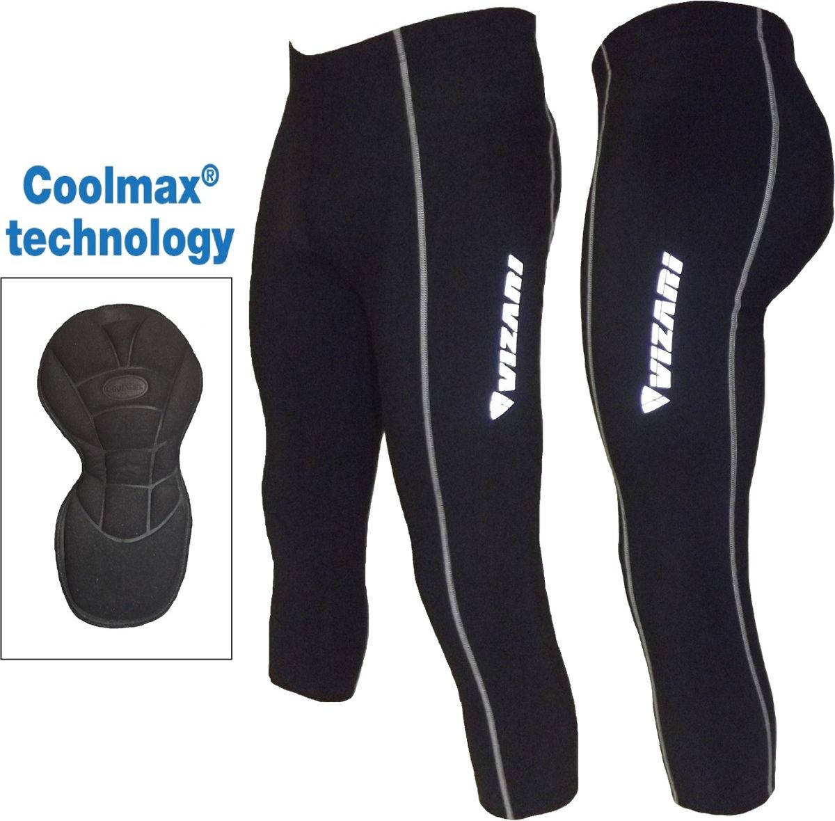 Victoria Sport Spodnie rowerowe damskie 3/4 czarne r. XS