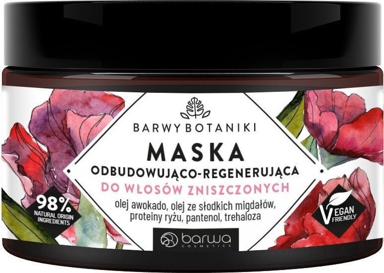 Barwa BARWA Barwy Botaniki Maska odbudowująco - regenerująca do włosów zniszczonych 220ml