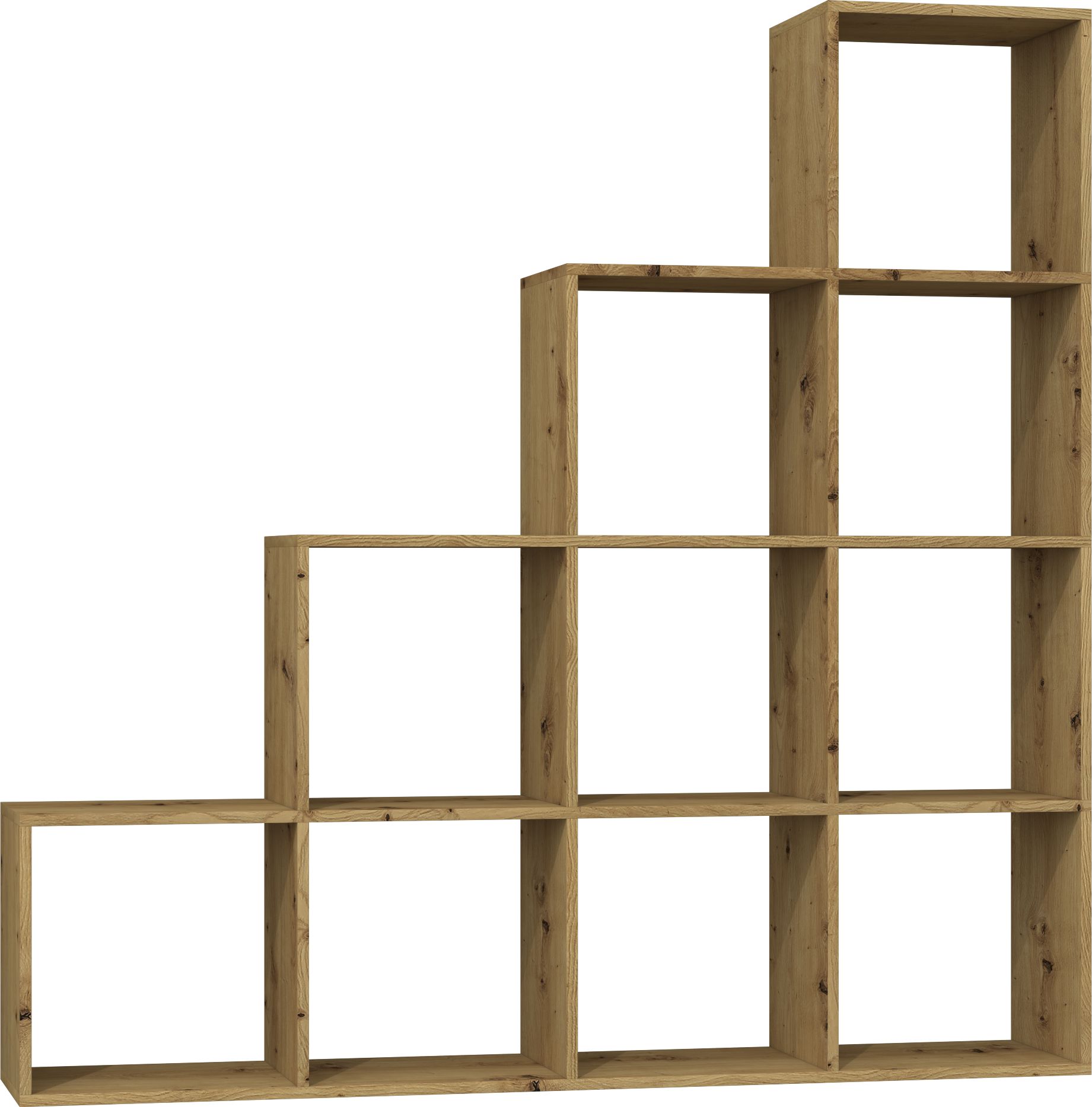 Topeshop REGAŁ KOMOROWY SCHODKOWY POZIOMOWY STEP RS-40 DĄB ARTISAN